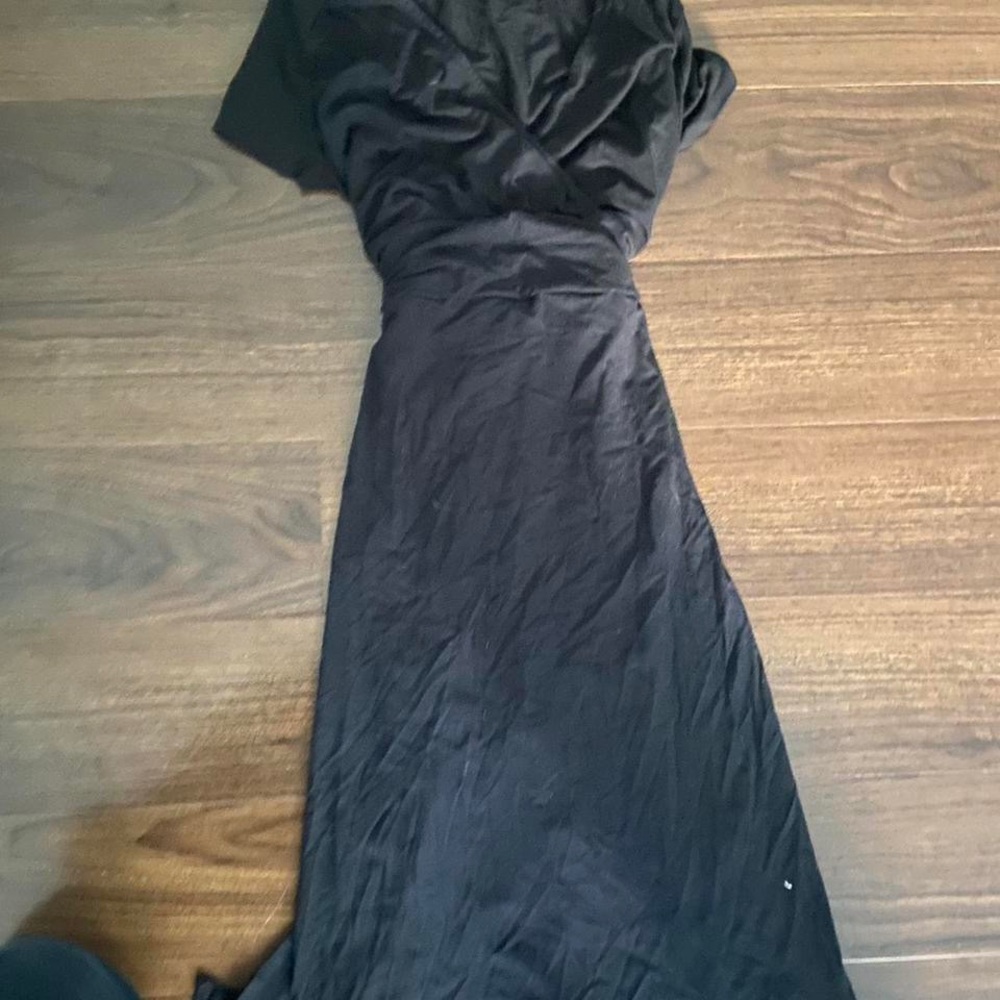 Vintage petite maxi wrap dress